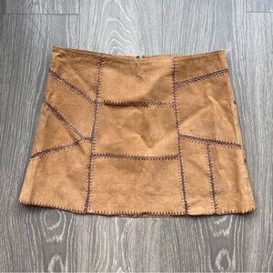 Y2K Leather Mini Skirt